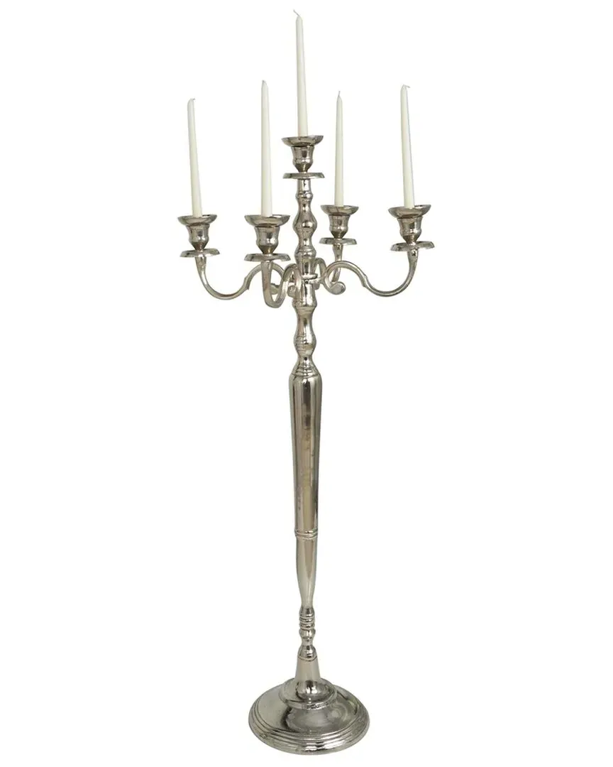 Peyton Lane Tall 5-Candle Candelabra - Silver, Aluminum image