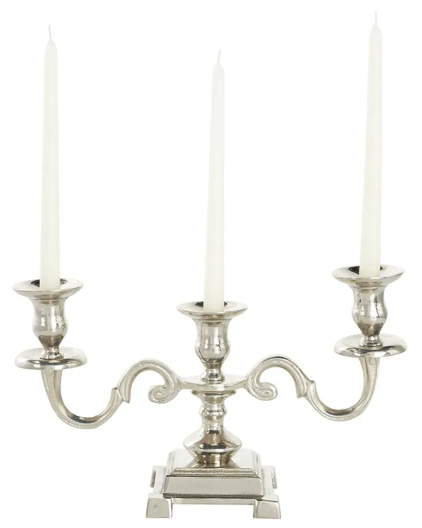 Scrolled Candelabra - Silver, Aluminum image