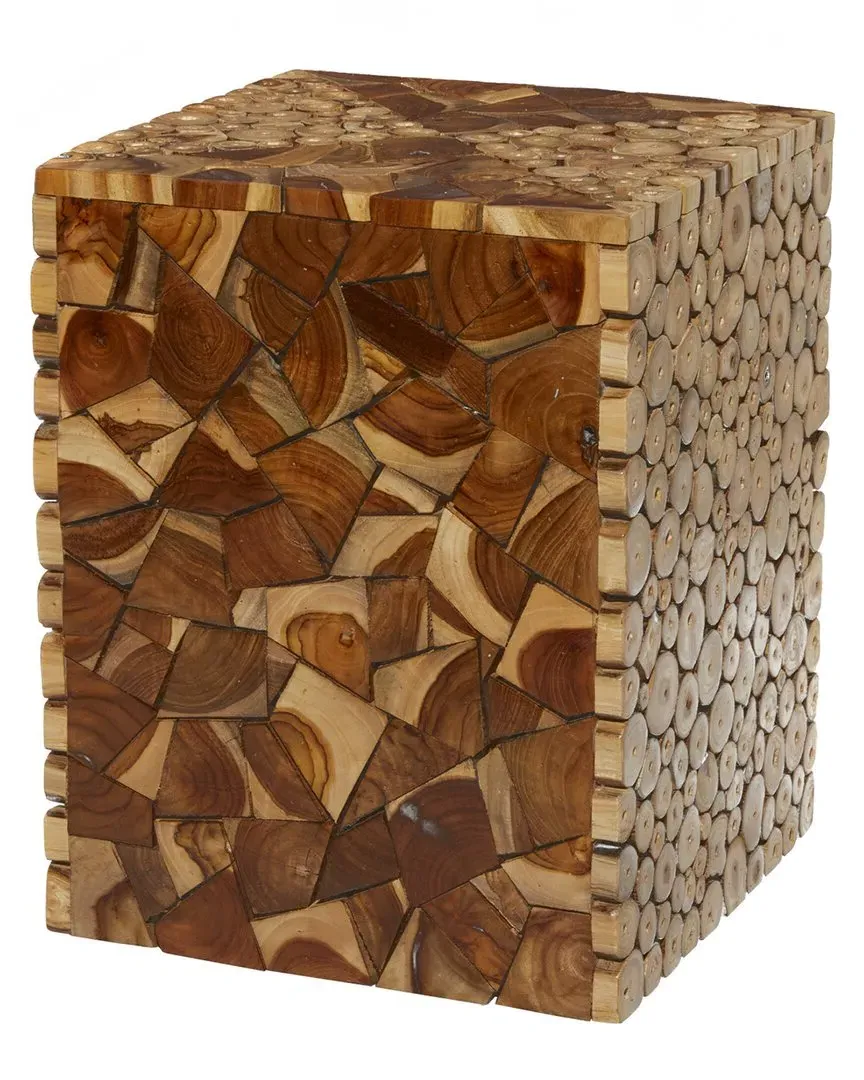 Teak Stool - Brown image