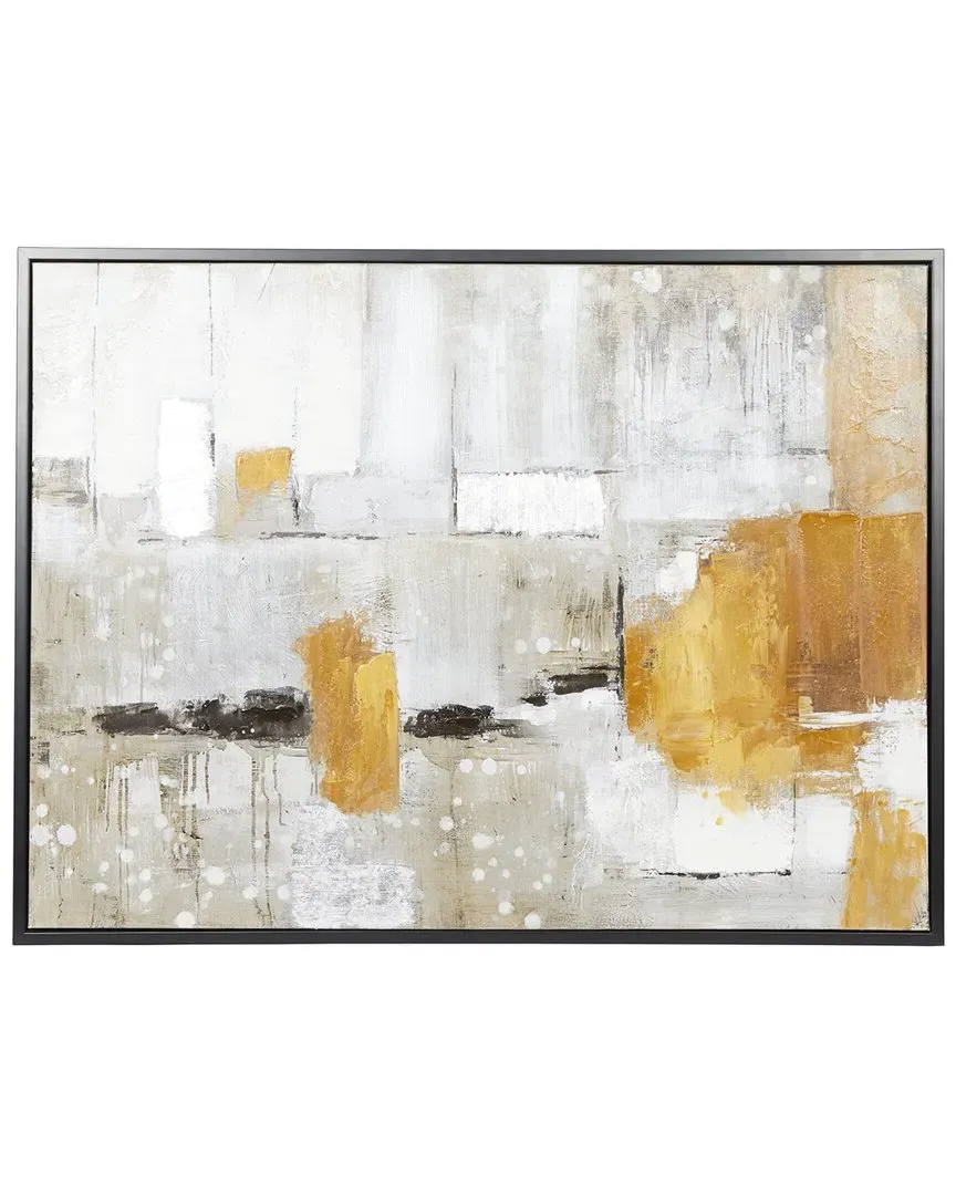Wood Abstract Framed Wall Art - Grey