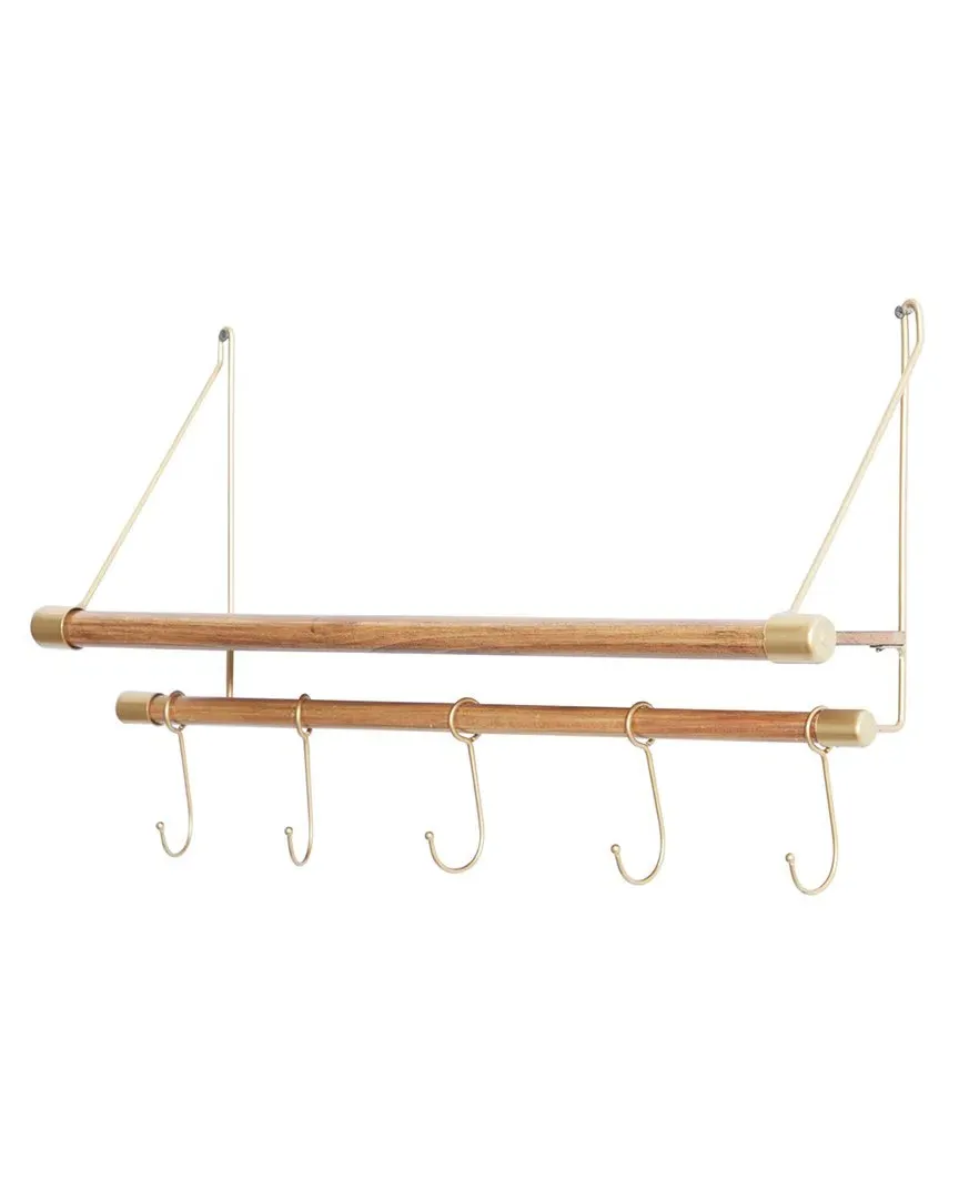 Wood Wall Hook - Gold image
