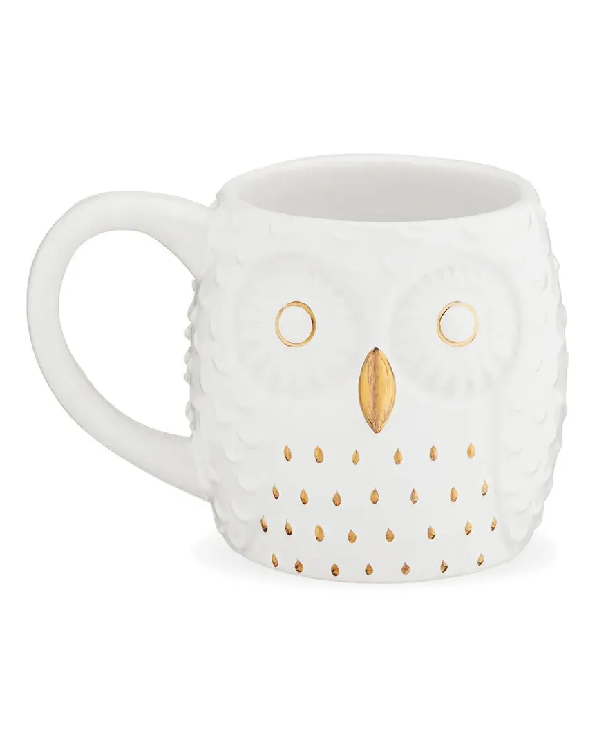 Olivia Ceramic Owl Mug - White image