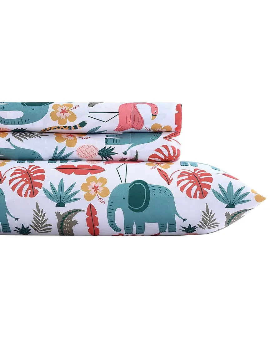 Wild Animals Sheet Set - Pink, Microfiber