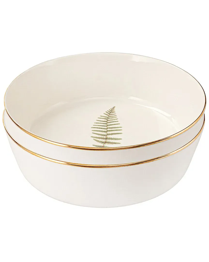 Botanical 2pc Bowl Set - Floral, Porcelain