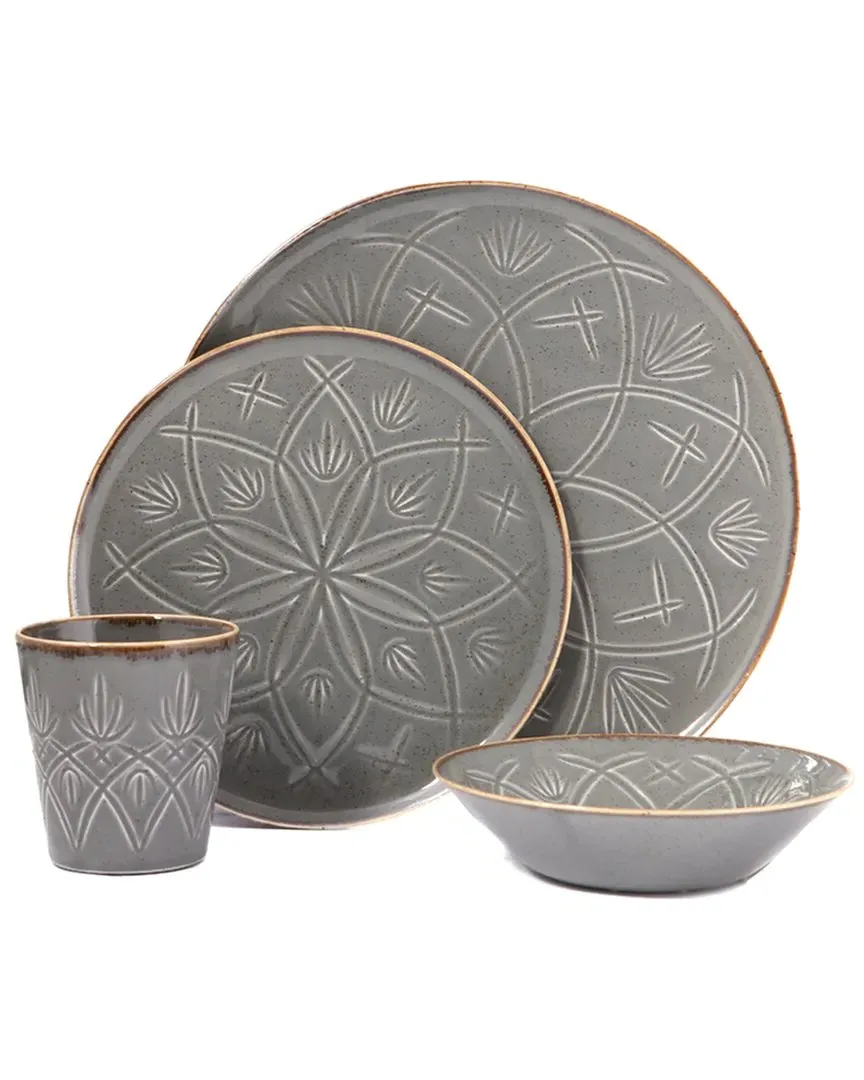 Christina 4pc Place Setting - Dark Grey, Porcelain image