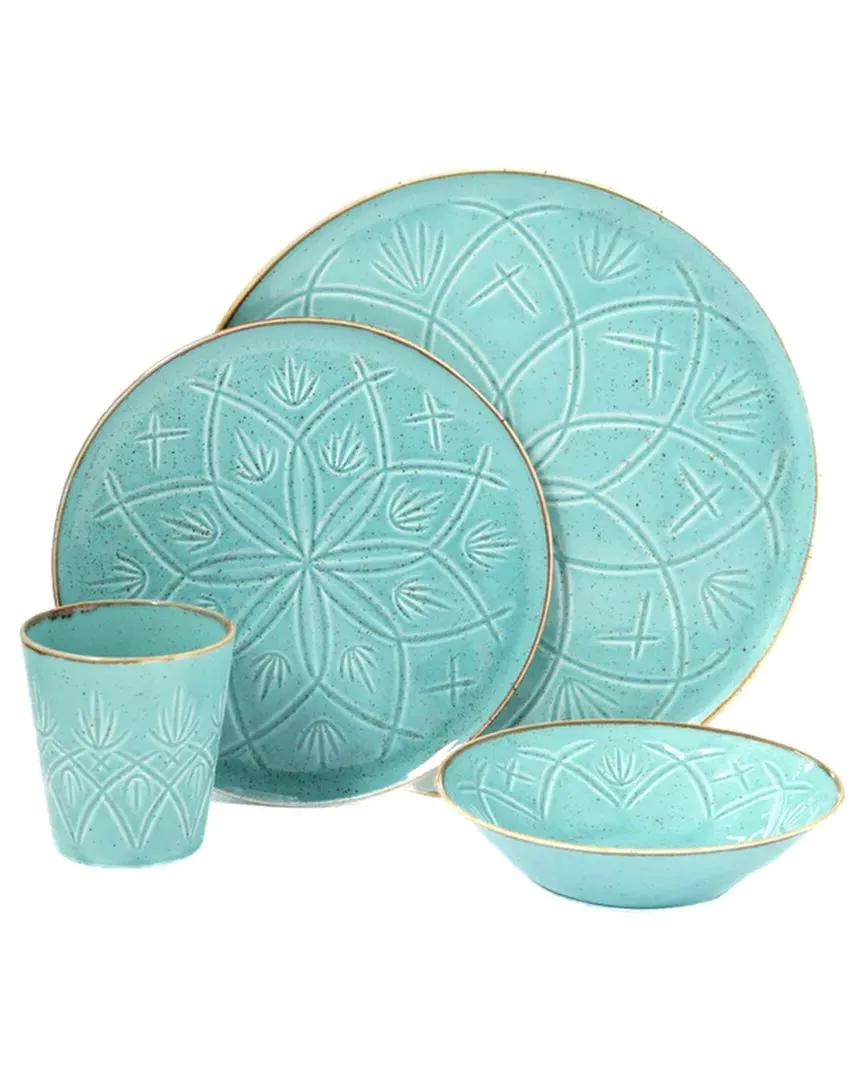 Christina 4pc Place Setting - Turquoise, Porcelain