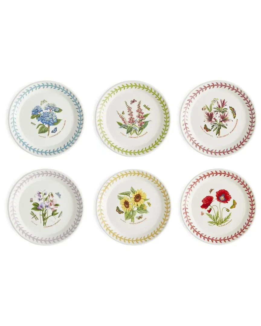 Botanic Garden Meadow Set of 6 Bread Plates - Multicolor