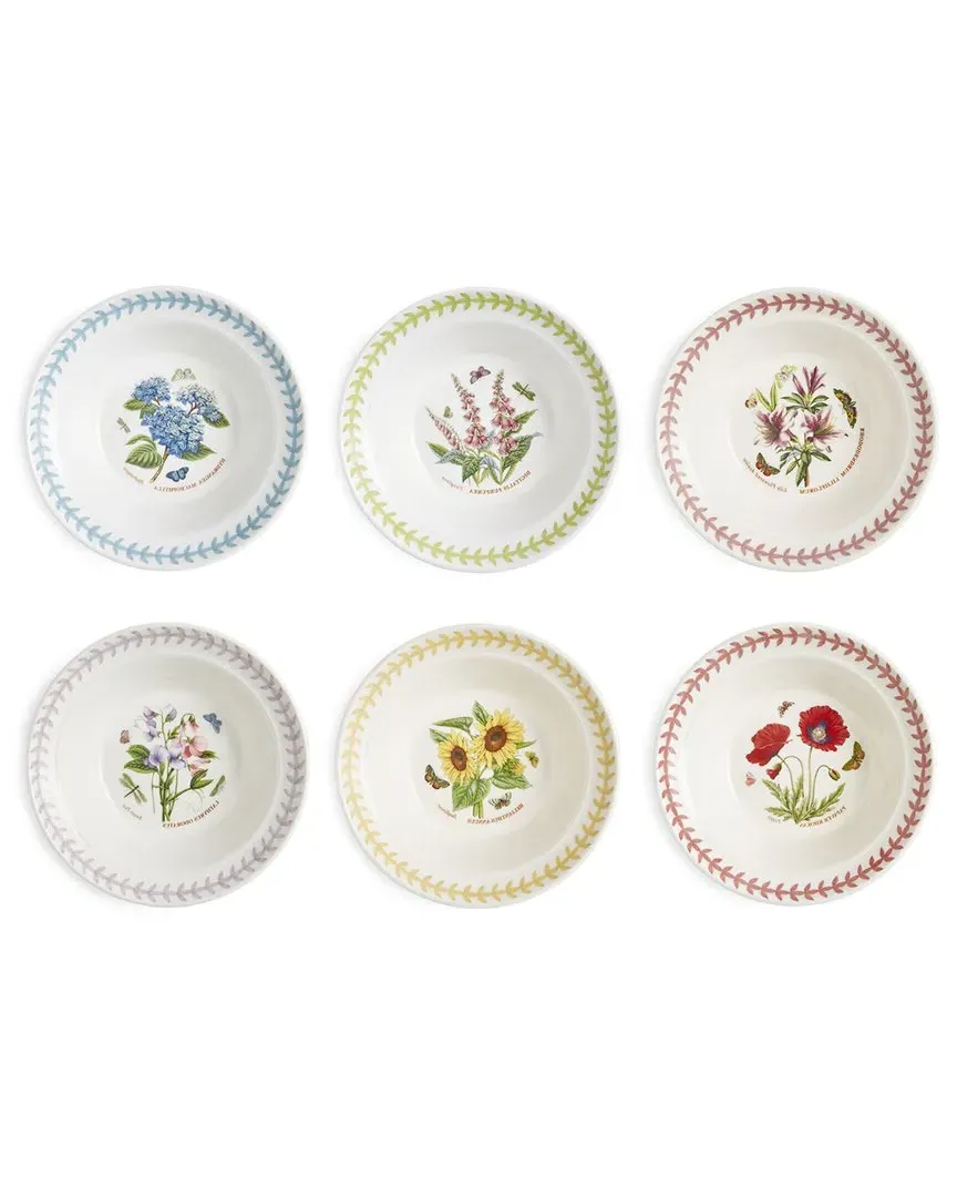 Botanic Garden Meadow Set of 6 Oatmeal Bowls - Multicolor