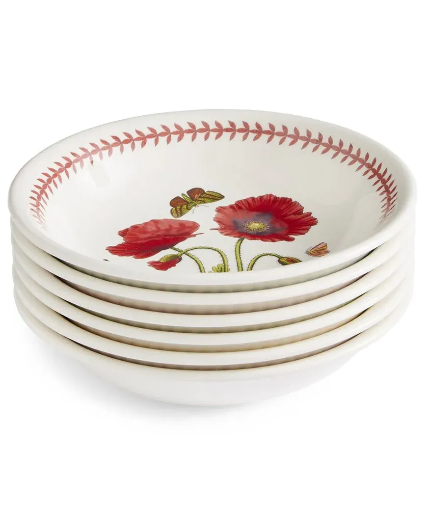 Botanic Garden Meadow Set of 6 Pasta Bowls - Multicolor