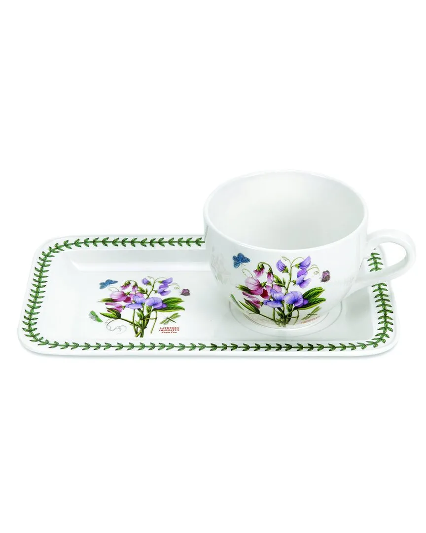 Botanic Garden Soup & Sandwich Set - White, Porcelain