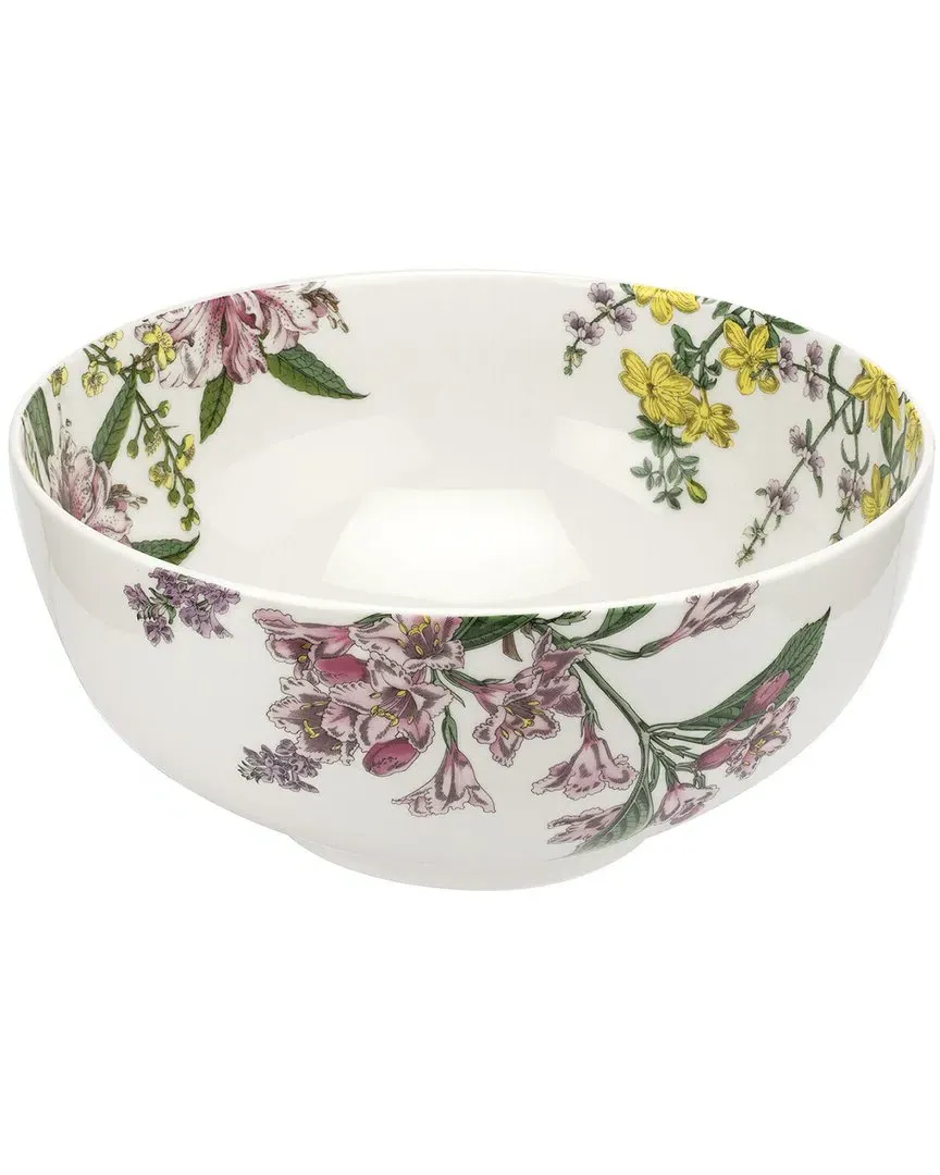 Stafford Blooms 10.75in Serving Bowl - White, Porcelain image