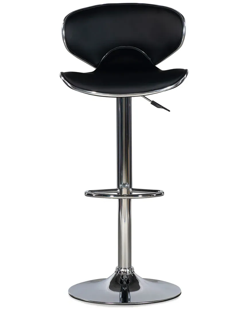 Cain Adjustable Barstool - Black, Chrome image