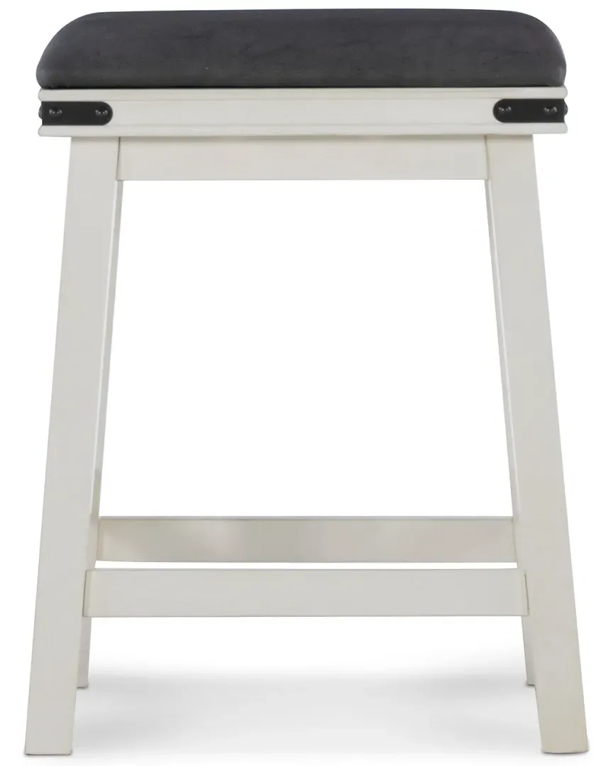 Carter Counter Stool - White, PU image