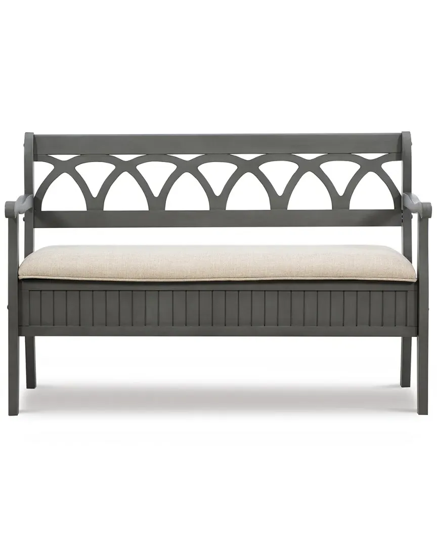 Elliana Storage Bench with Safety Hinges - Grey image