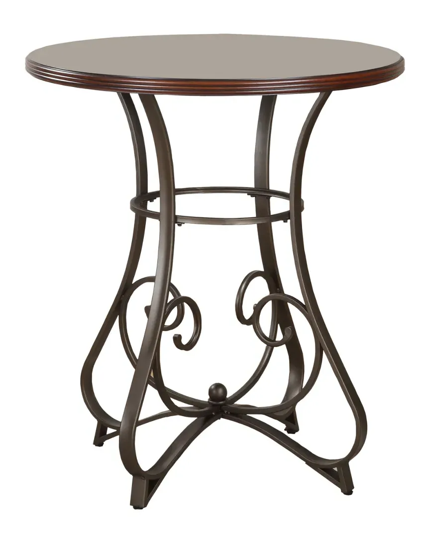 Hamilton Square Pub Table - Brown, Cherry Wood
