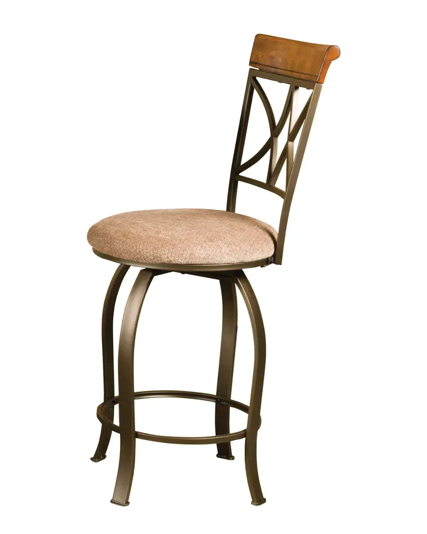 Hamilton Swivel Counter Stool - Brown, Cherry Wood image