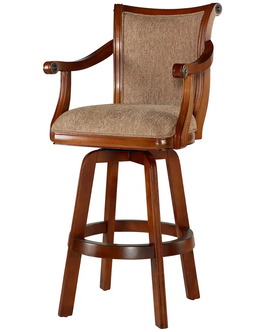 Jensen Swivel Bar Stool - Warm Cherry, Birch Wood image
