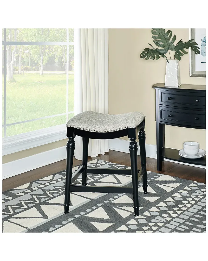 Mason Counter Stool - Black, Linen image