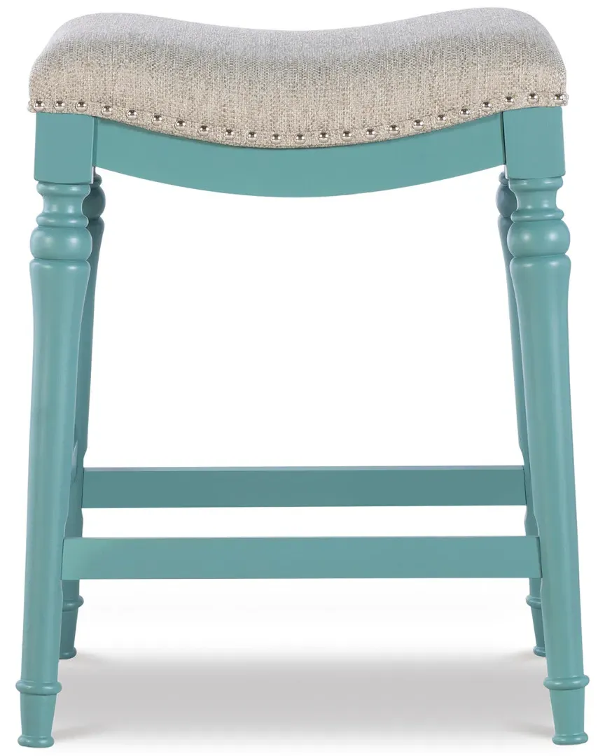 Mason Counter Stool - Blue, Linen image