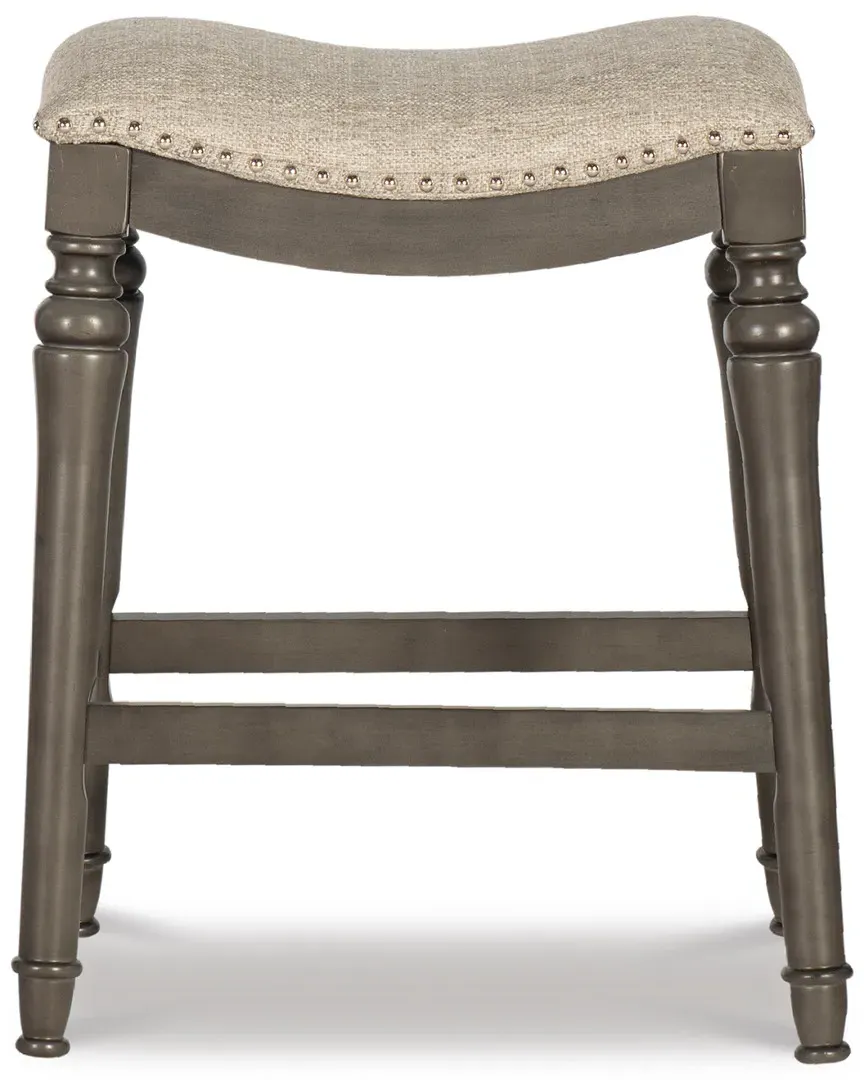 Mason Counter Stool - Grey, Linen image