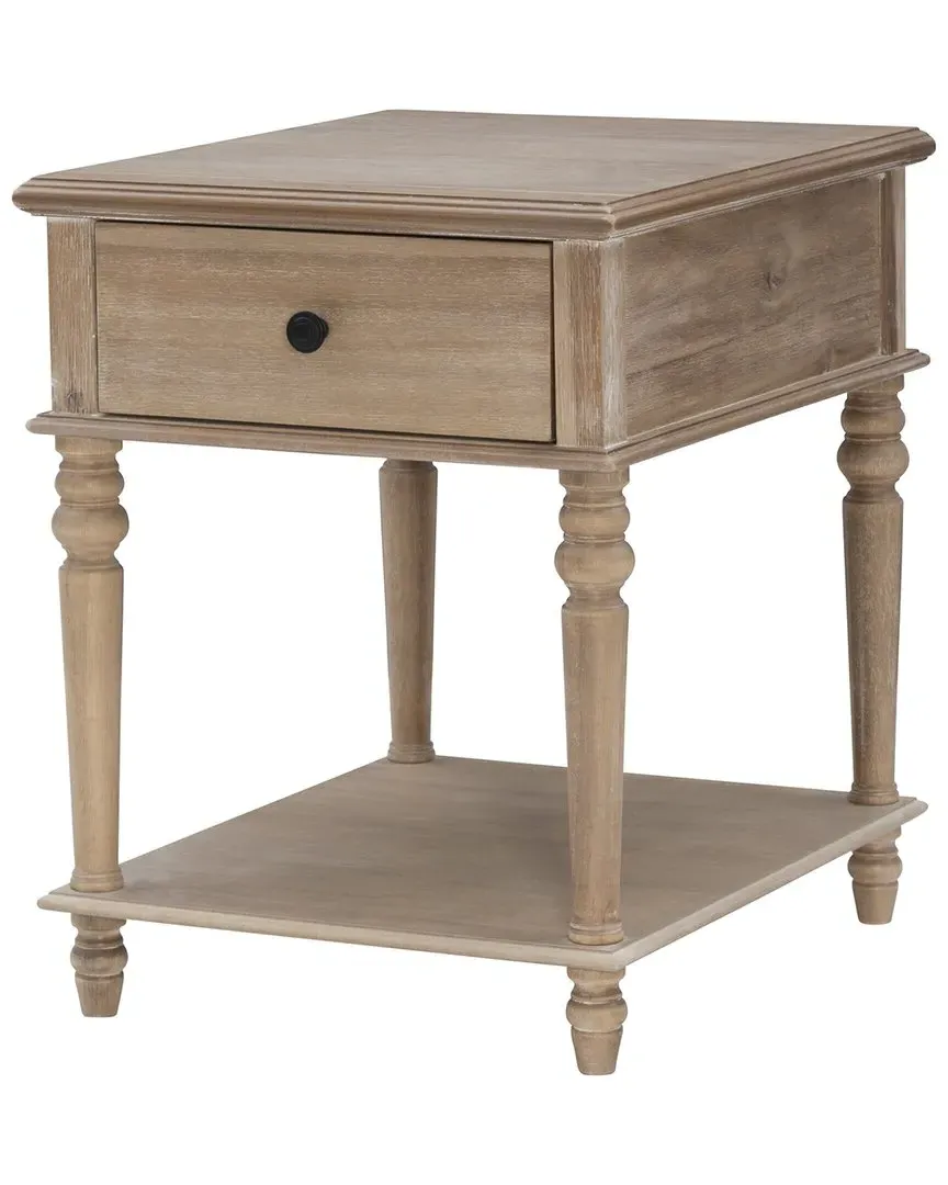 Pike Rectangle Side Table with Drawer - Brown image