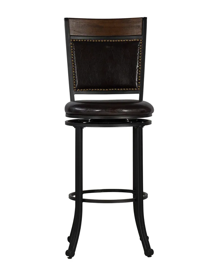 Powell Freida Swivel Barstool - Brown, Oak image