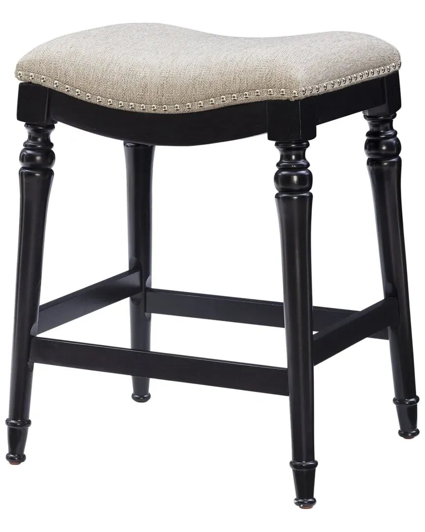 Powell Lockhart Counter Stool - Black, Rubberwood image