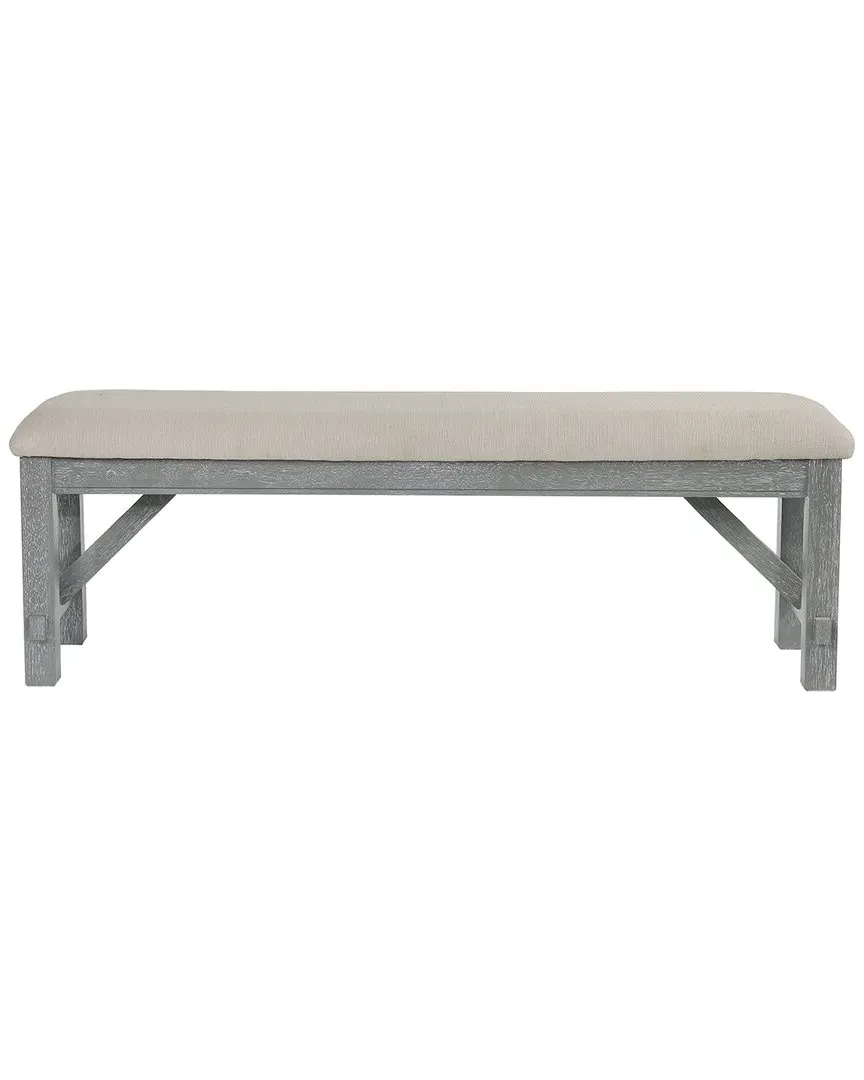Tammen Bench - Grey Oak, Tan Fabric image