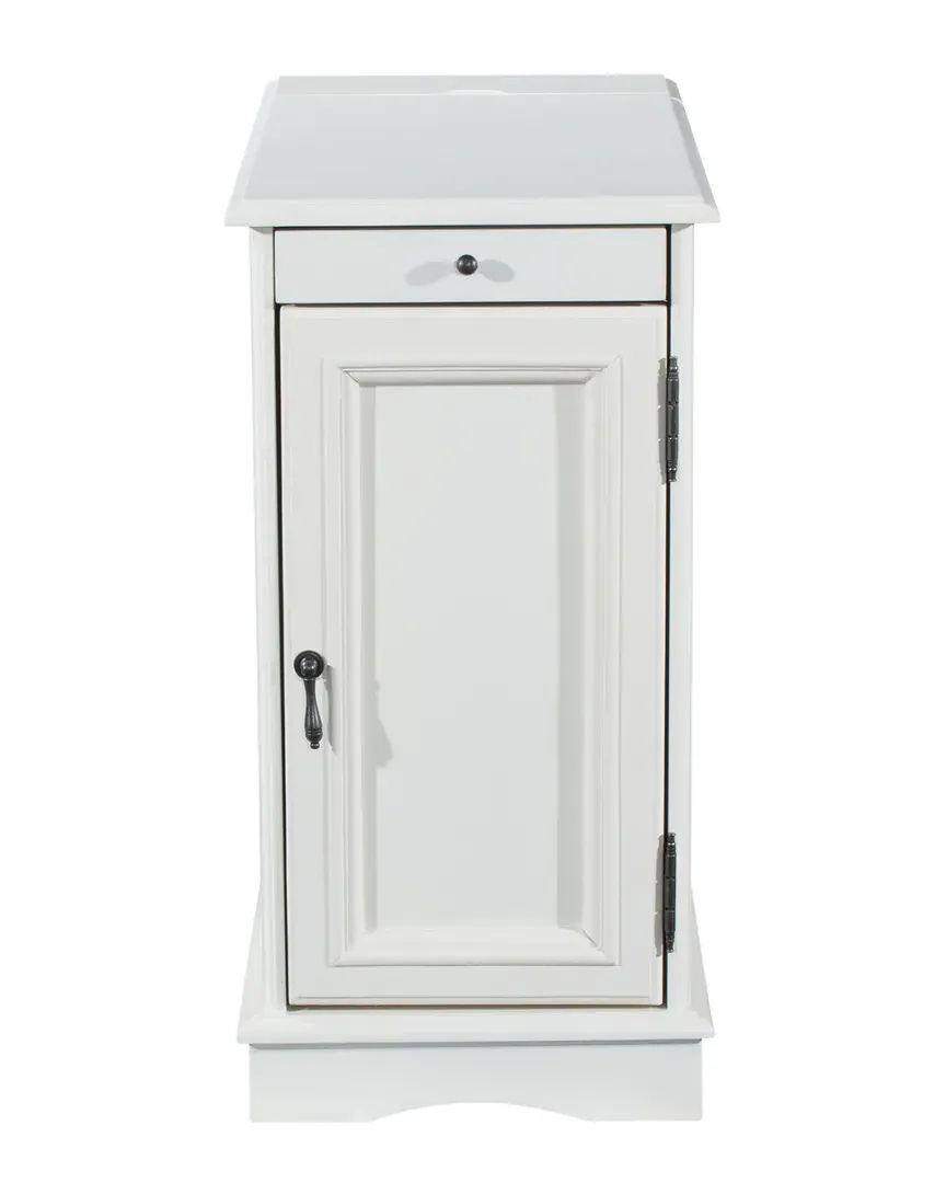 Vance Accent Table with Storage - White image
