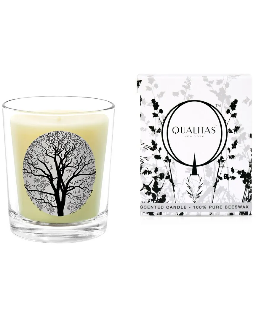 Agarwood 6.5oz Beeswax Candle