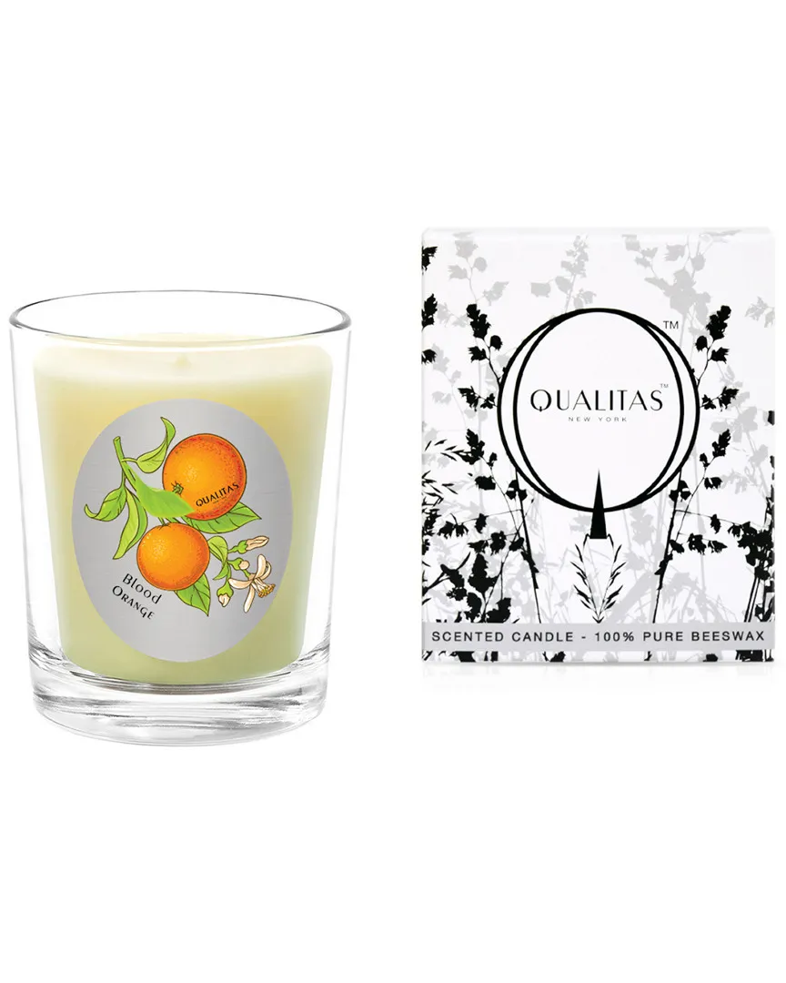 Blood Orange 6.5oz Beeswax Candle - White
