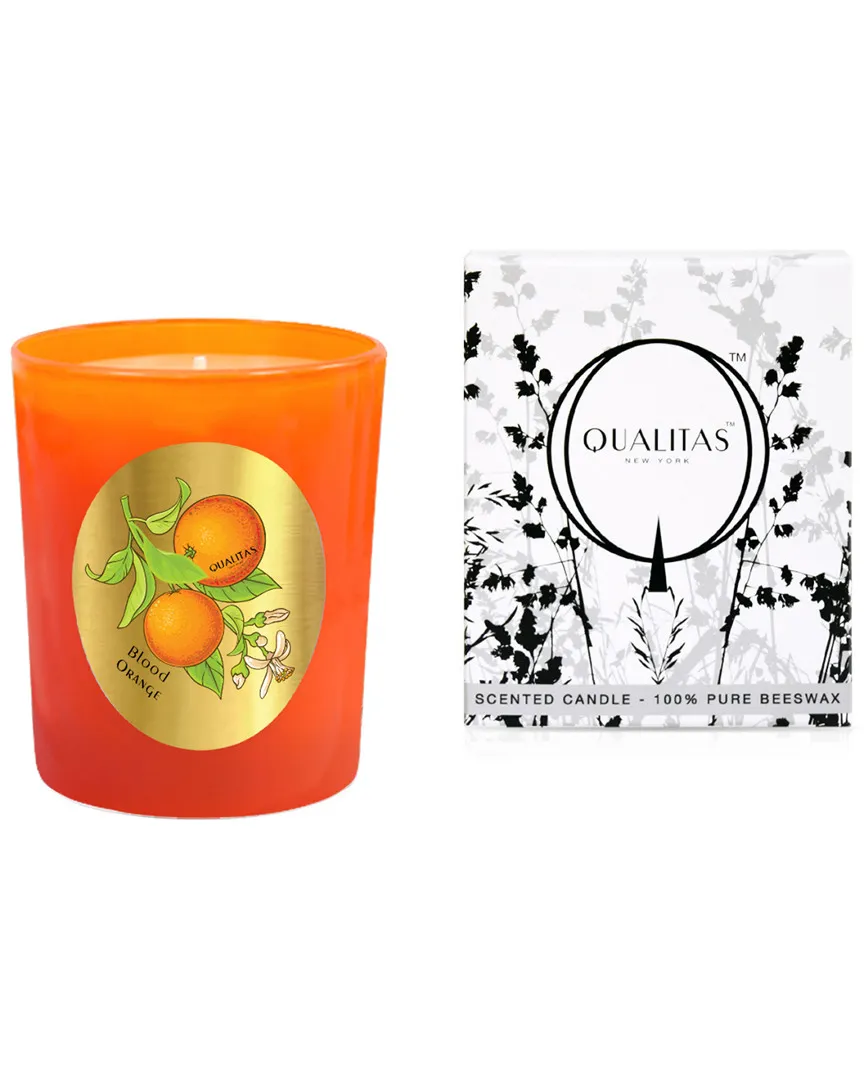 Blood Orange Scented Beeswax Candle - Orange image