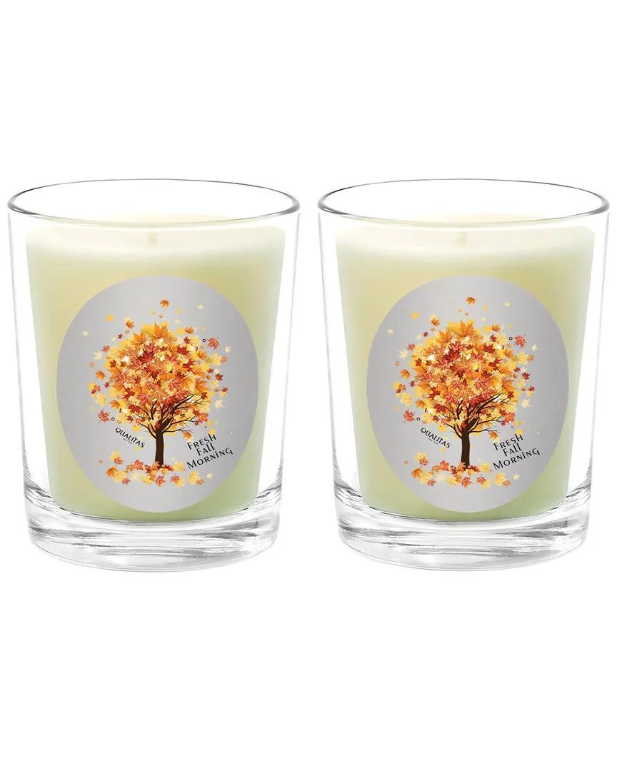 Fresh Fall Morning Beeswax Candle Set - White