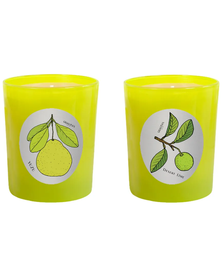 Set of 2 Yuzu & Desert Lime Candles