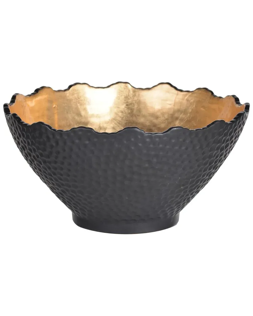 Home Metro Small Gilded Bowl - Gold, Stoneware image