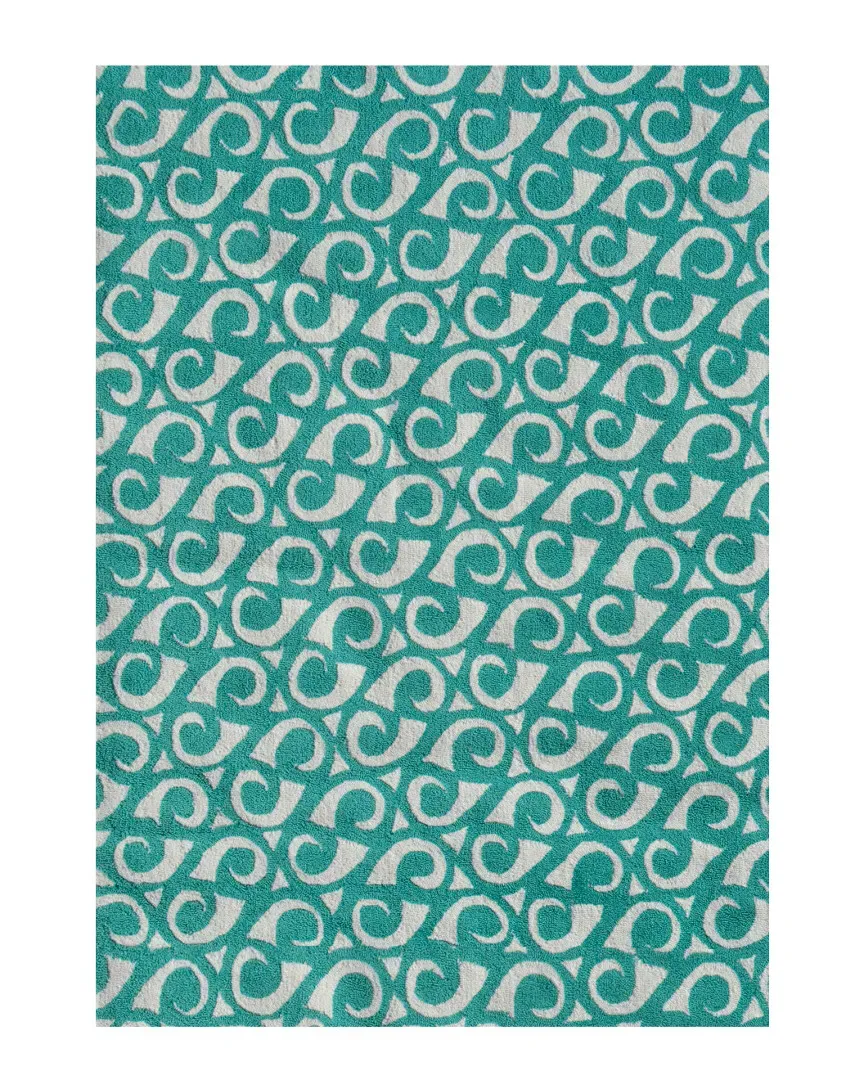 Yang Hand-Hooked Rug - Teal image