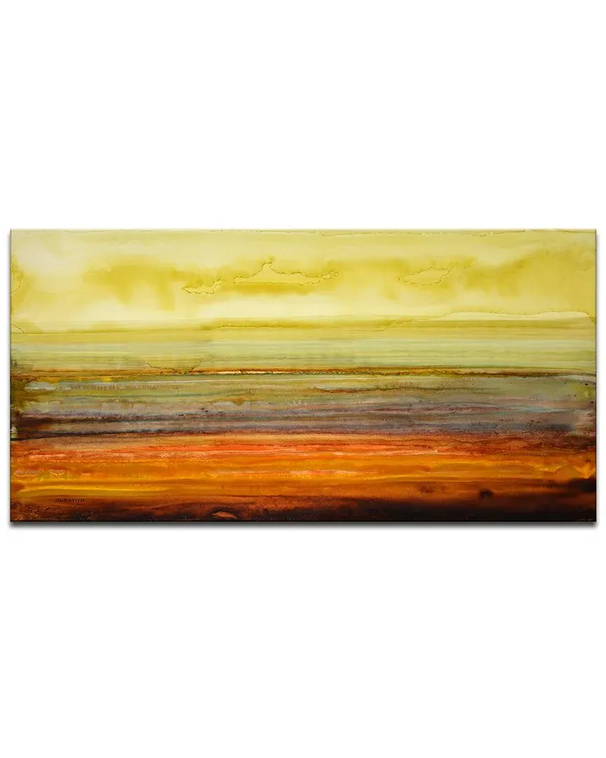 Amber Coast Wrapped Canvas Wall Art by Norman Wyatt image