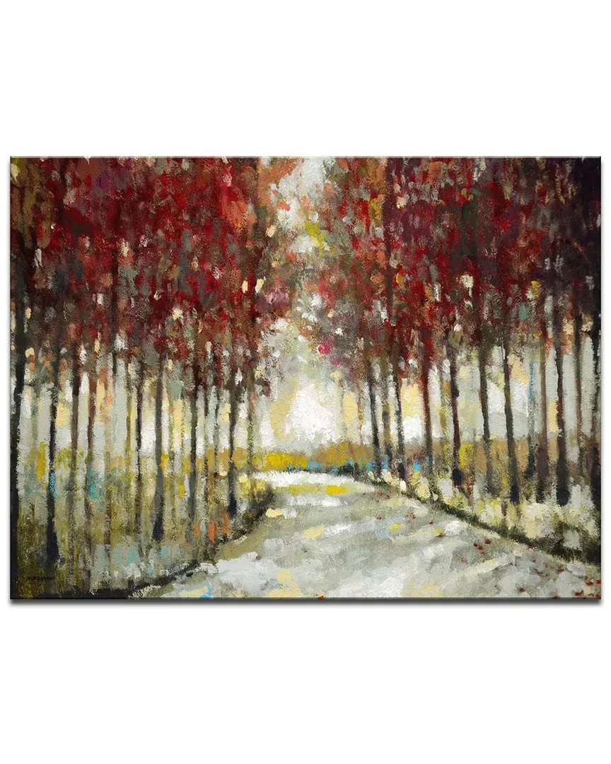 Autumn Morning Drive Wrapped Canvas Wall Art by Norman Wyatt image