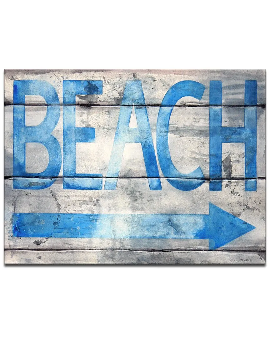 Beach that Way Wrapped Canvas Wall Art - Norman Wyatt image