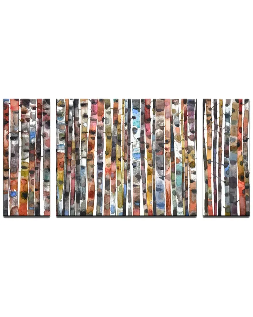 Brilliant Birch 3pc Canvas Wall Art by Norman Wyatt
