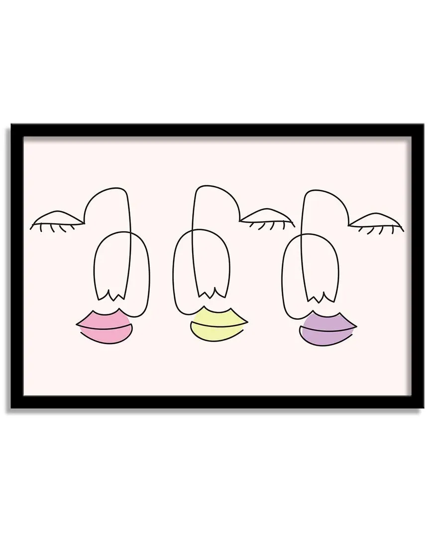 ChiChi Decor Joie Contour I Framed Print Wall Art - Pine