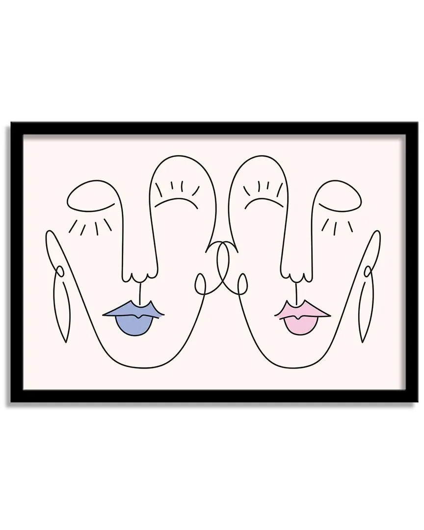 ChiChi Decor Joie Contour II Framed Print Wall Art - Pine