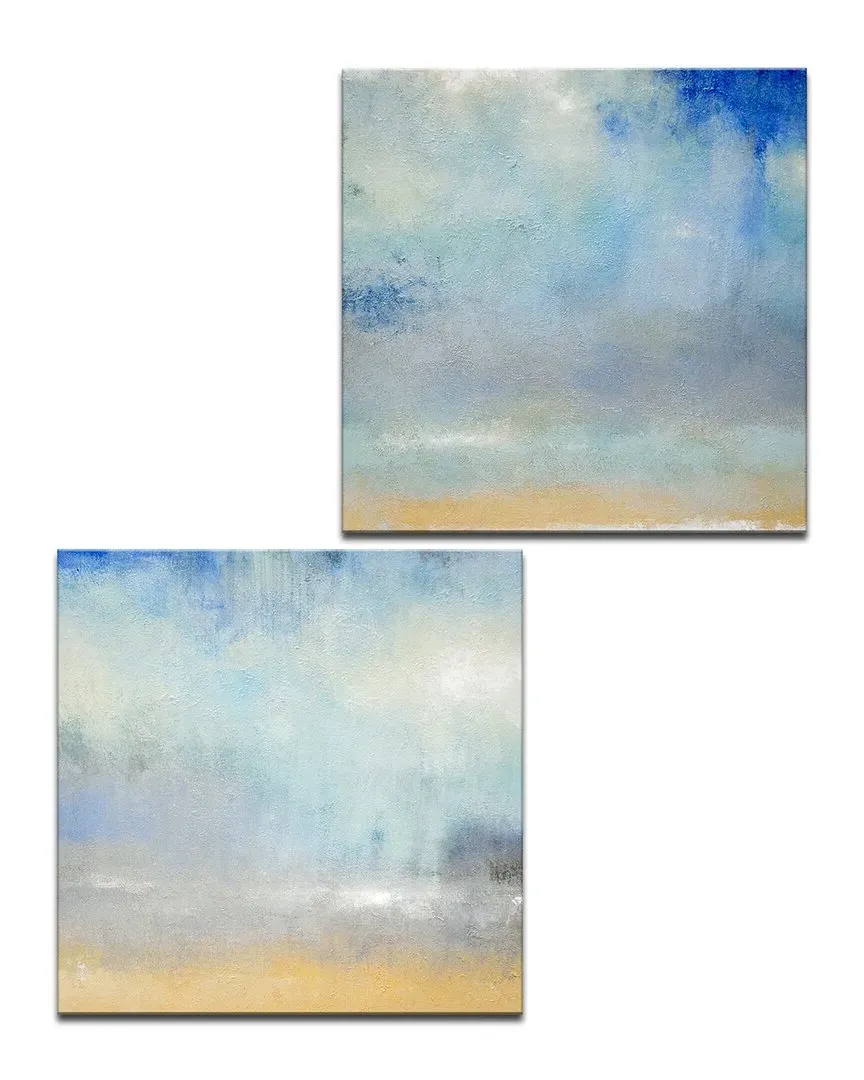 Coastal Downpour B Wrapped Canvas Wall Art image