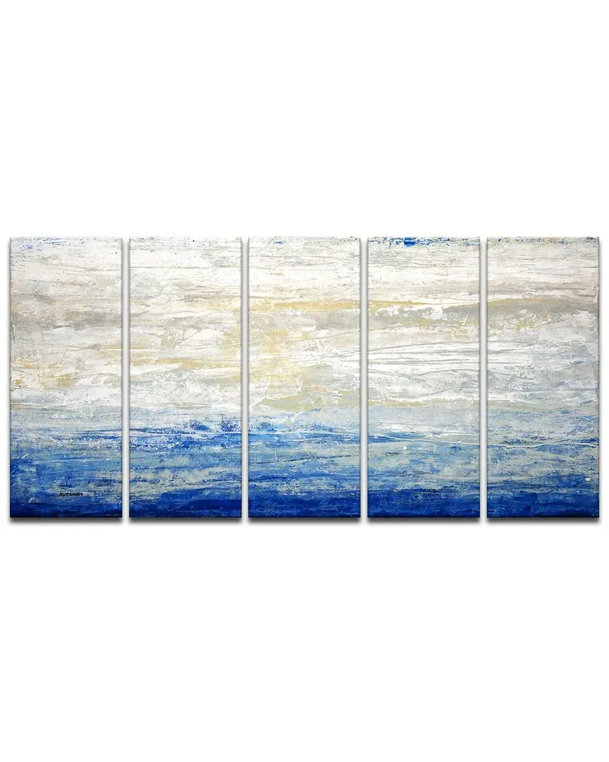 Crest V 5pc Wrapped Canvas Wall Art by Norman Wyatt