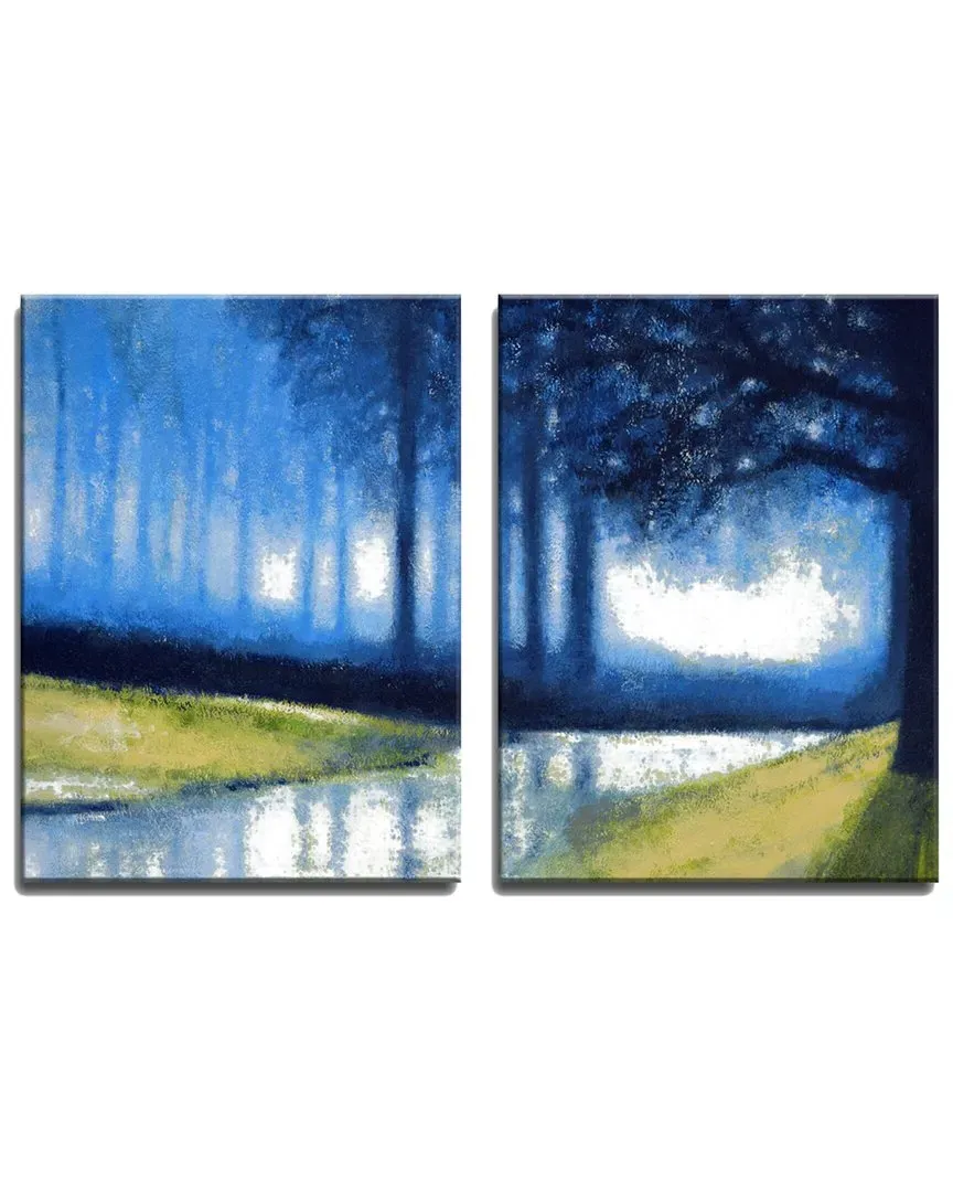 Crystal Creek 2pc Wrapped Canvas Wall Art by Norman Wyatt