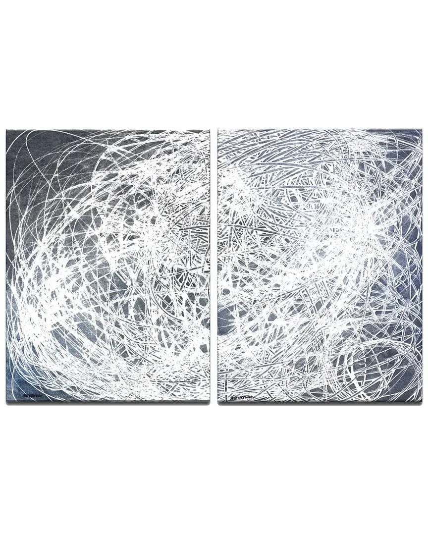 Denim Threads I/II 2pc Wrapped Canvas Wall Art by Norman Wyatt