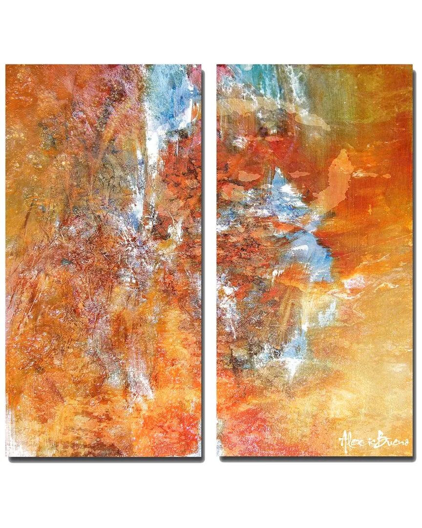 Earth Tone Abstract XII Canvas Wall Art Set