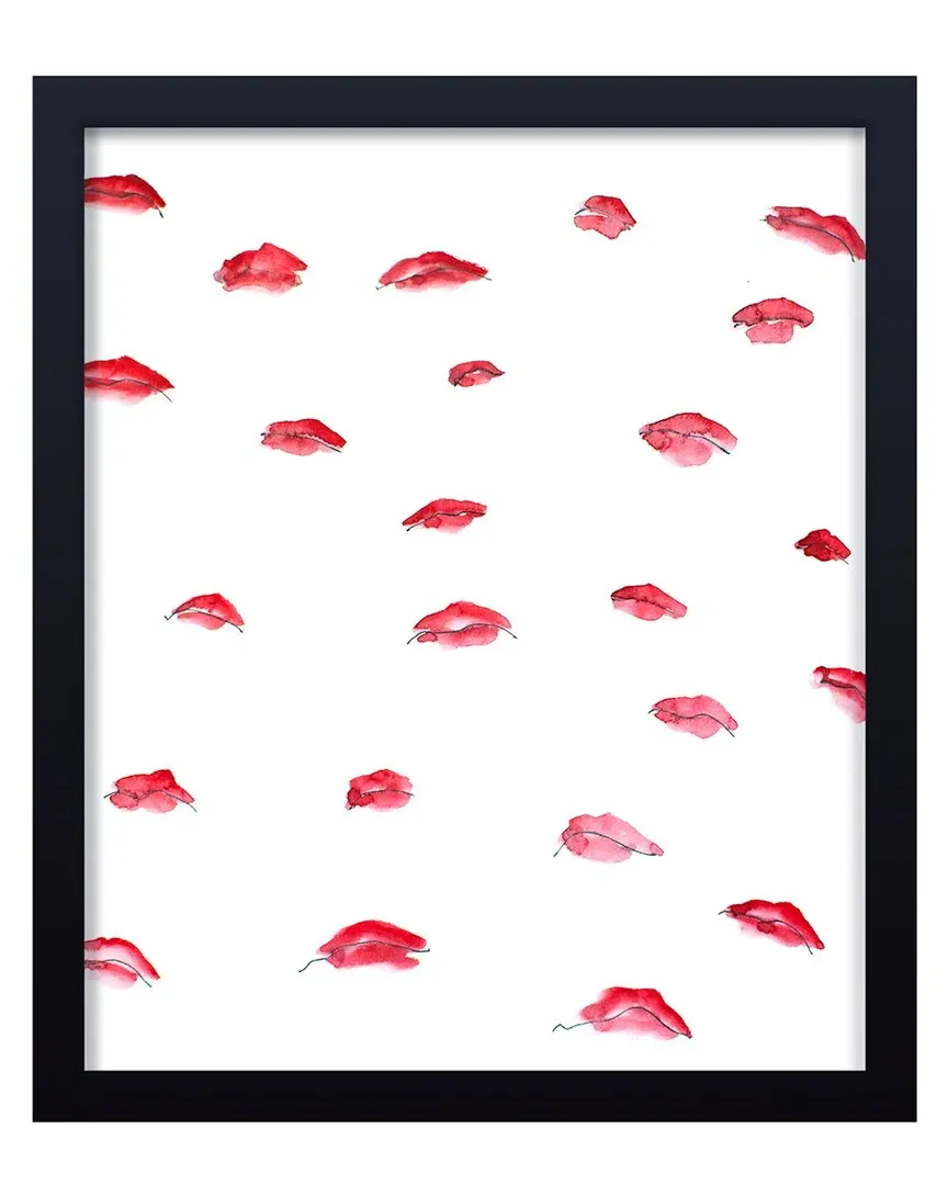 Flying Lips Framed Print Wall Art image