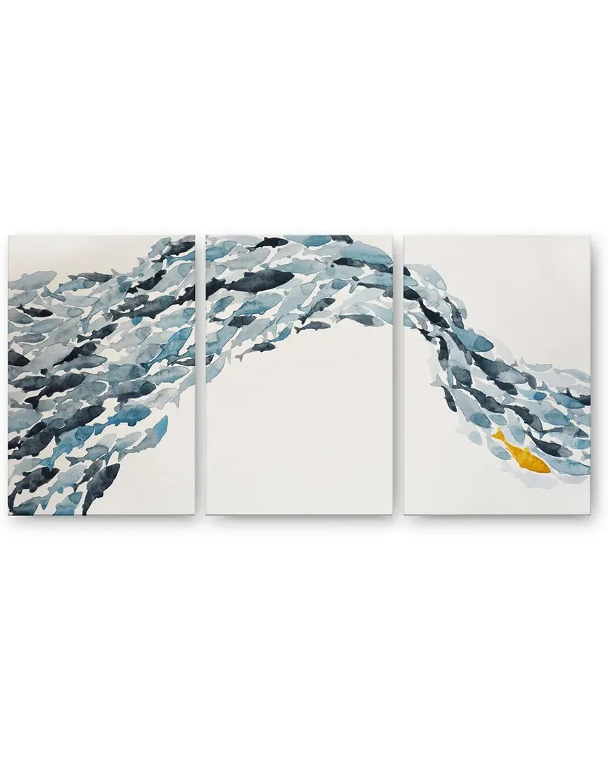 Goldfish Wrapped Canvas Coastal Wall Art by Norman Wyatt