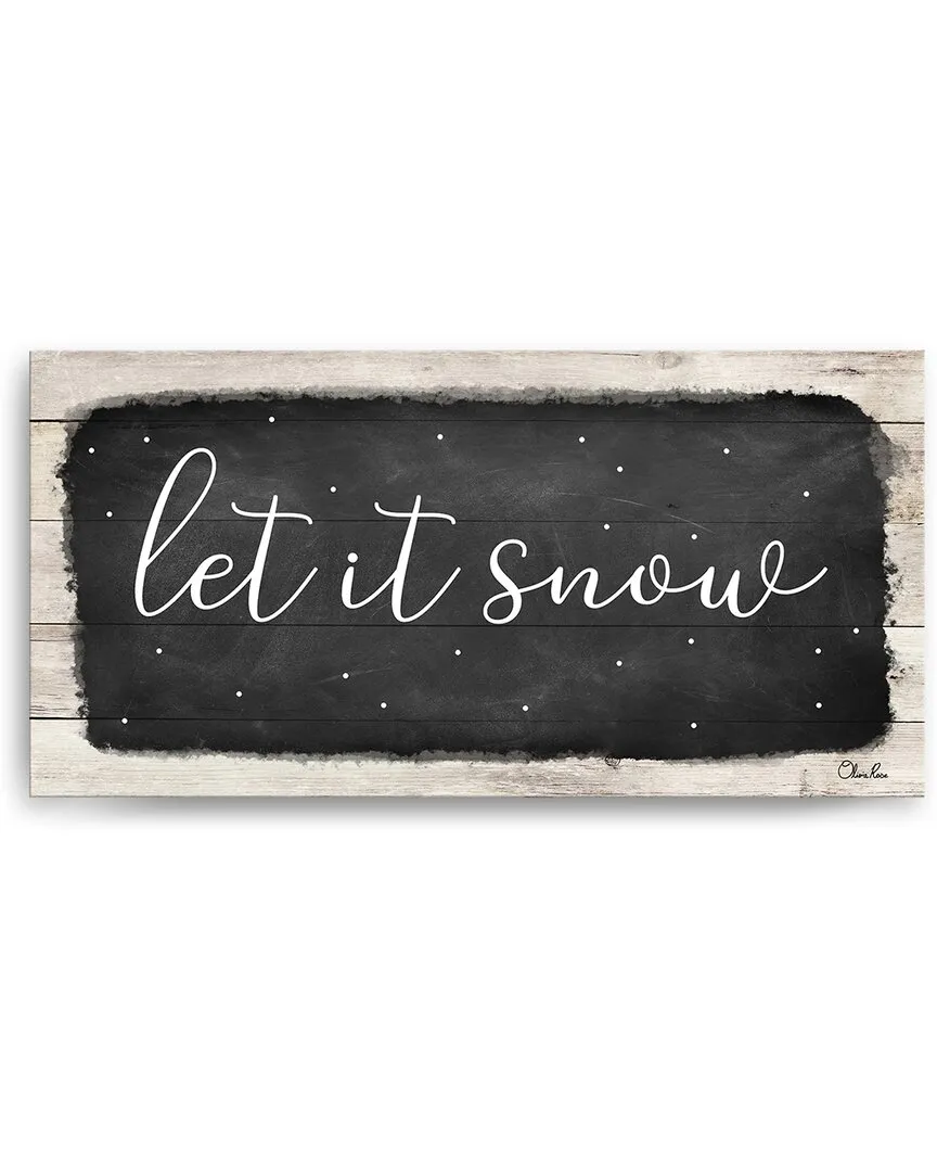 Let it Snow Canvas Wall Art by Olivia Rose